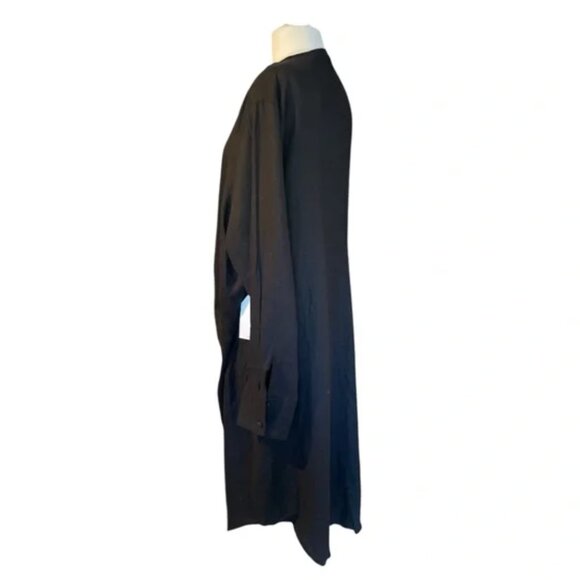 Universal Standard Linen Blend Wrap Shirt Dress Denim/Blue Size M (18/20) NWT - Picture 3 of 6